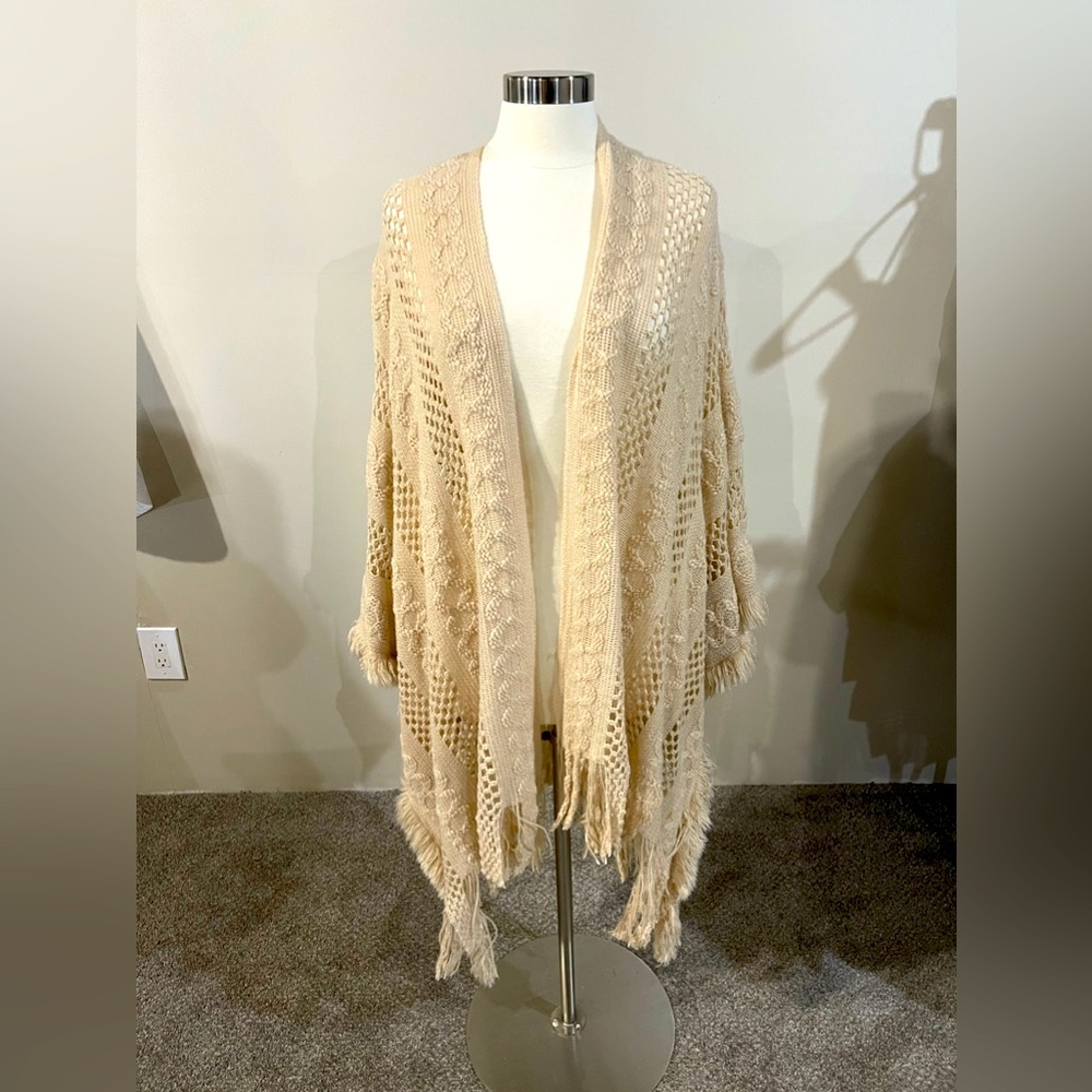 Cream, OSFA, cardigan